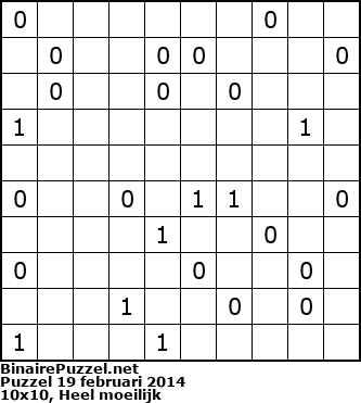 Binaire Puzzel