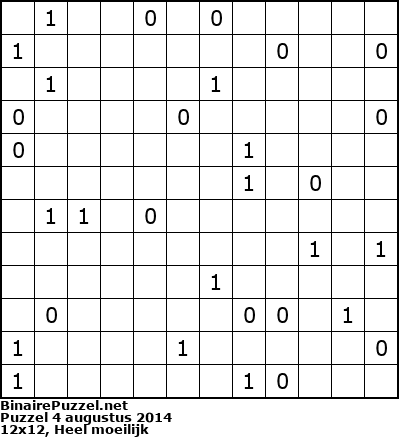 Binaire Puzzel