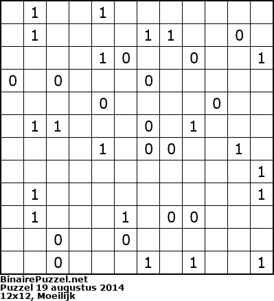 Binaire Puzzel