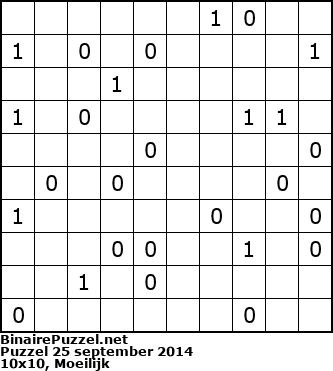 Binaire Puzzel