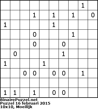 Binaire Puzzel