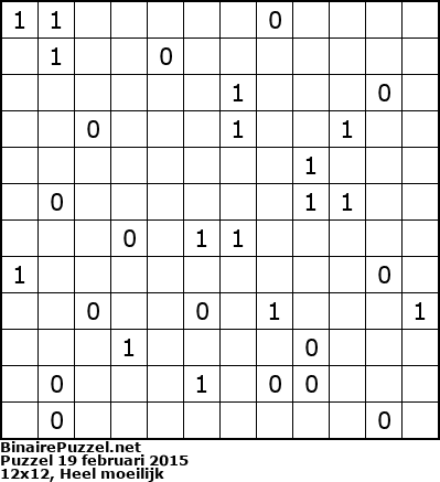 Binaire Puzzel