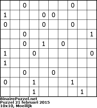 Binaire Puzzel