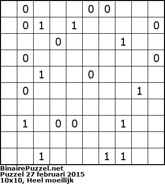 Binaire Puzzel