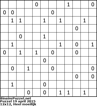 Binaire Puzzel
