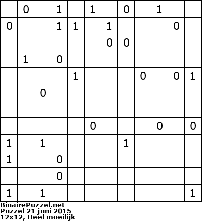 Binaire Puzzel