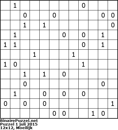 Binaire Puzzel