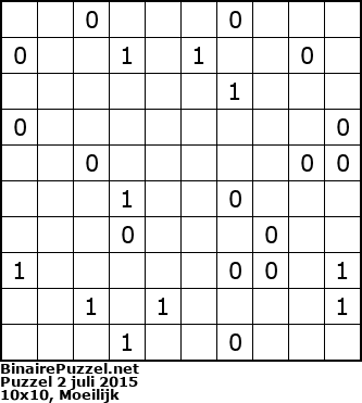 Binaire Puzzel