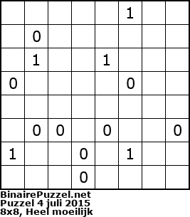 Binaire Puzzel
