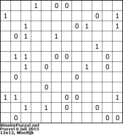 Binaire Puzzel