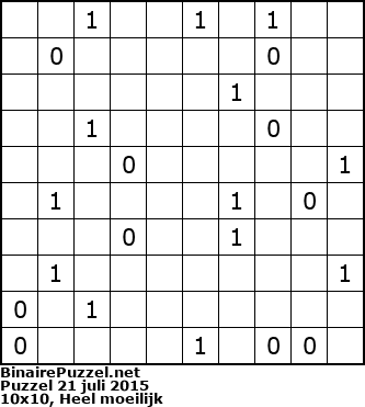 Binaire Puzzel