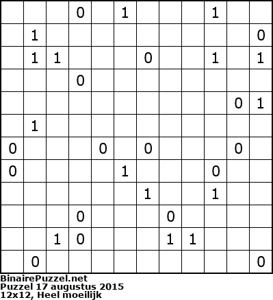 Binaire Puzzel