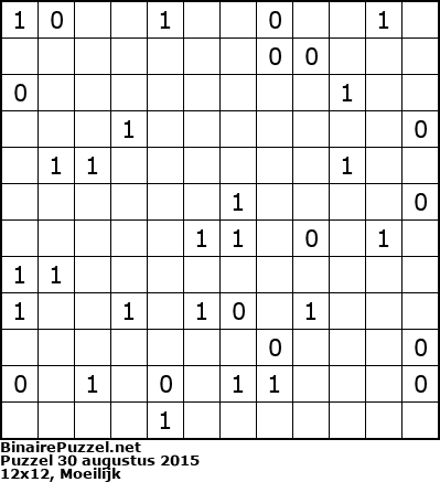 Binaire Puzzel