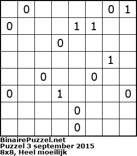 Binaire Puzzel