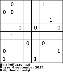 Binaire Puzzel