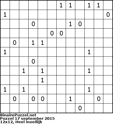 Binaire Puzzel