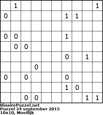 Binaire Puzzel