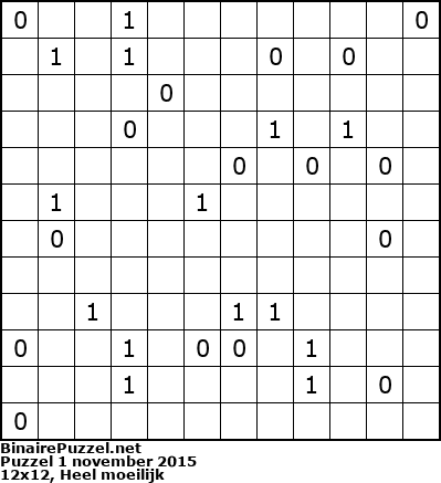 Binaire Puzzel