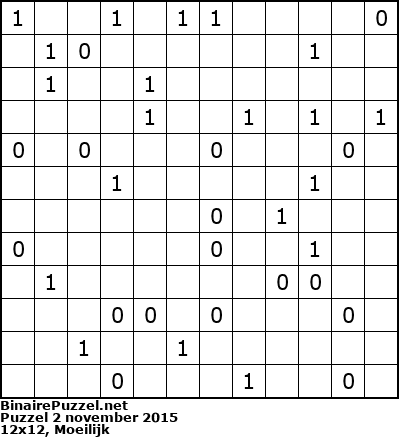 Binaire Puzzel