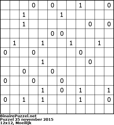 Binaire Puzzel