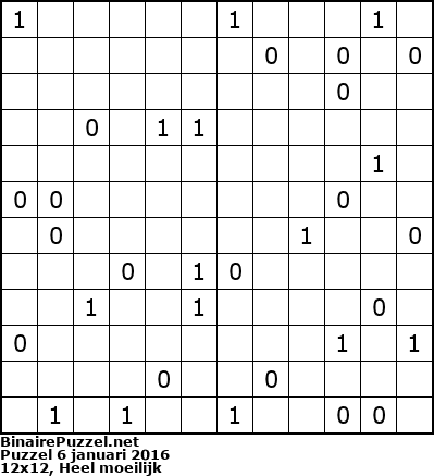 Binaire Puzzel