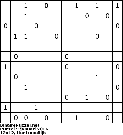 Binaire Puzzel
