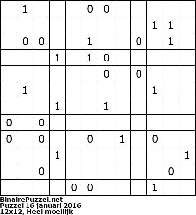 Binaire Puzzel