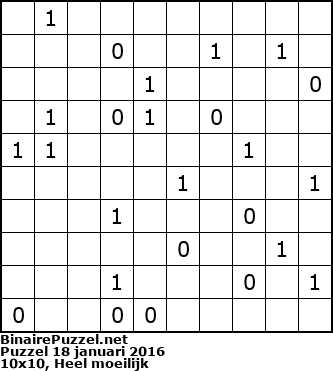 Binaire Puzzel