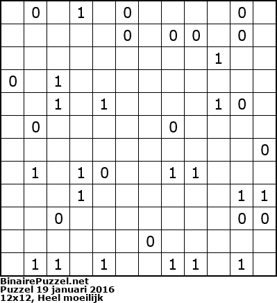 Binaire Puzzel