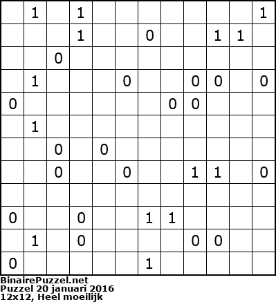 Binaire Puzzel