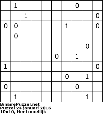 Binaire Puzzel