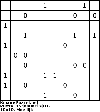 Binaire Puzzel