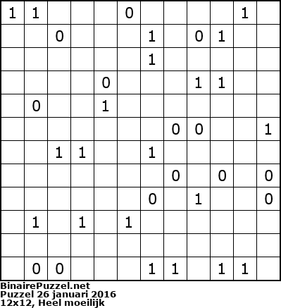 Binaire Puzzel