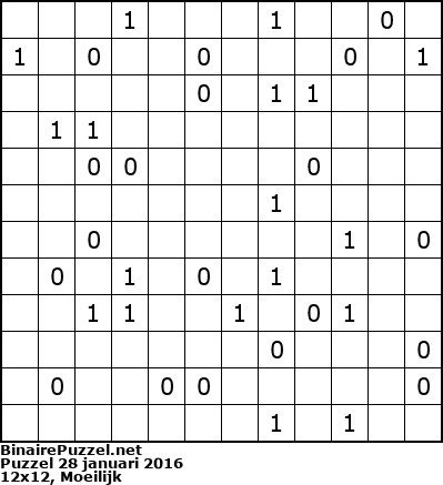 Binaire Puzzel