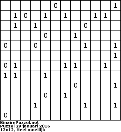 Binaire Puzzel