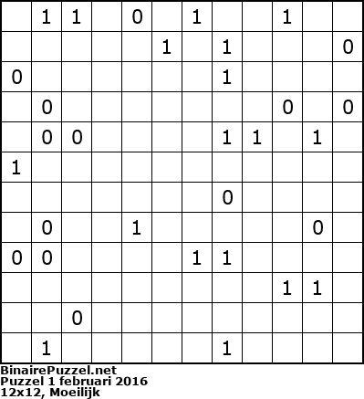 Binaire Puzzel