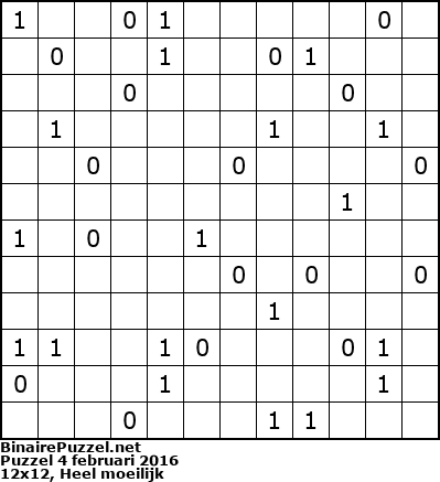 Binaire Puzzel