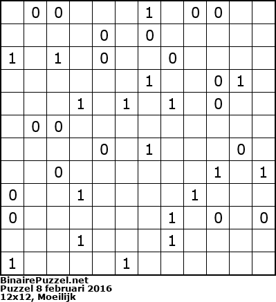 Binaire Puzzel