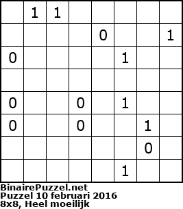 Binaire Puzzel