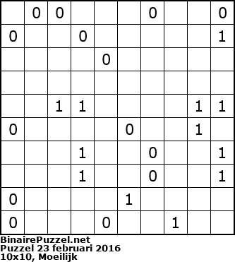 Binaire Puzzel