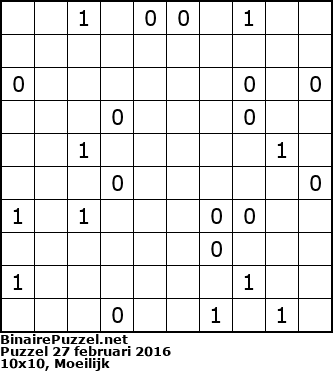 Binaire Puzzel