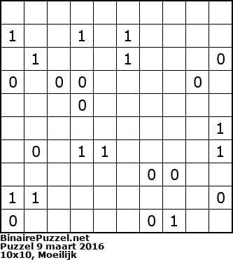 Binaire Puzzel