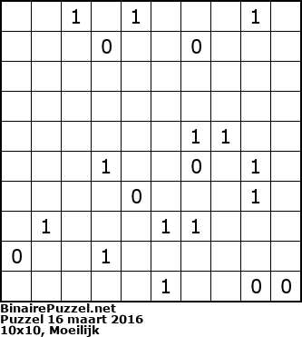 Binaire Puzzel