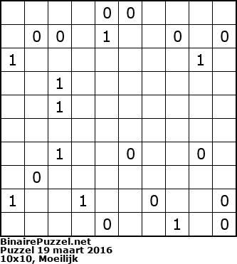 Binaire Puzzel