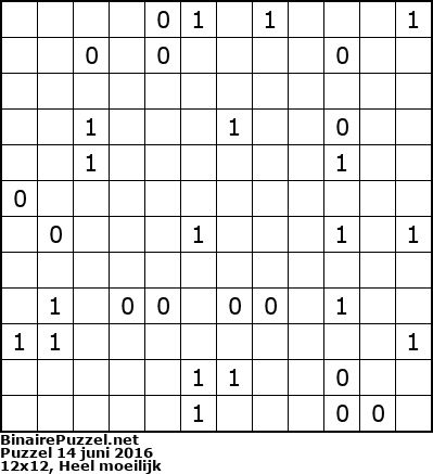 Binaire Puzzel