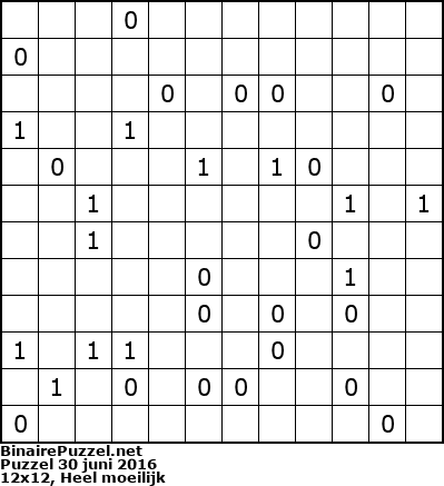 Binaire Puzzel