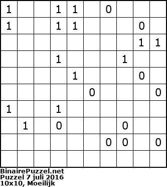 Binaire Puzzel