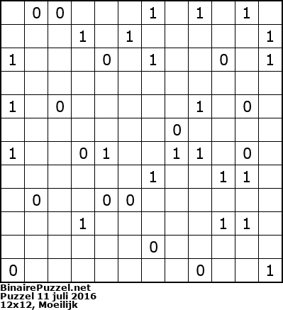 Binaire Puzzel