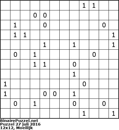 Binaire Puzzel