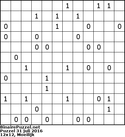 Binaire Puzzel
